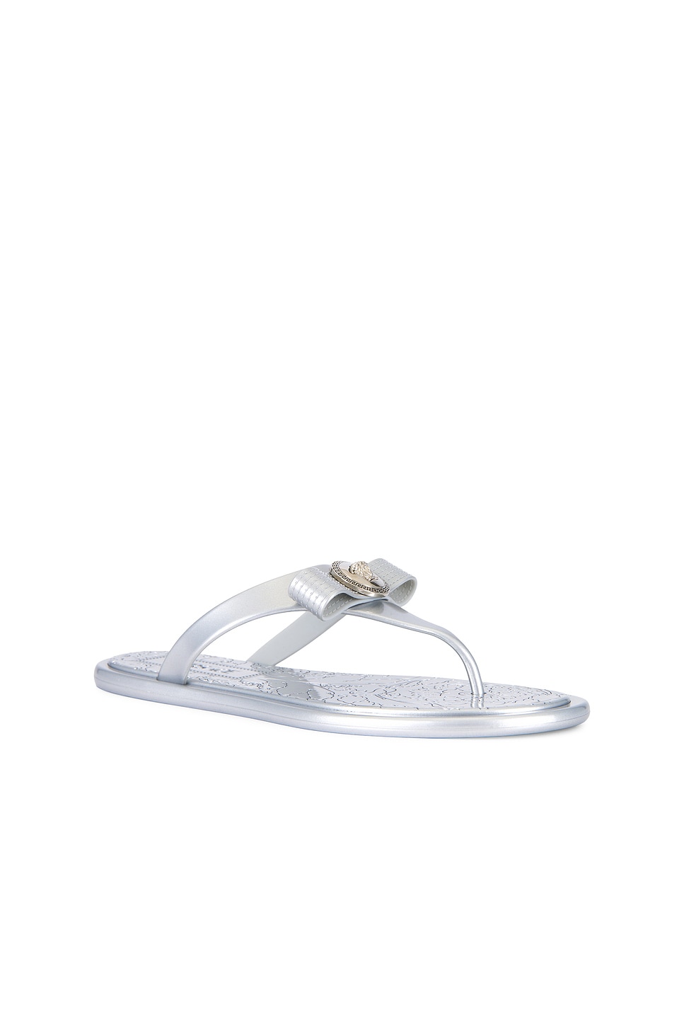 Шлепанцы Flip Flop Versace, Silver & Palladium — фото 2