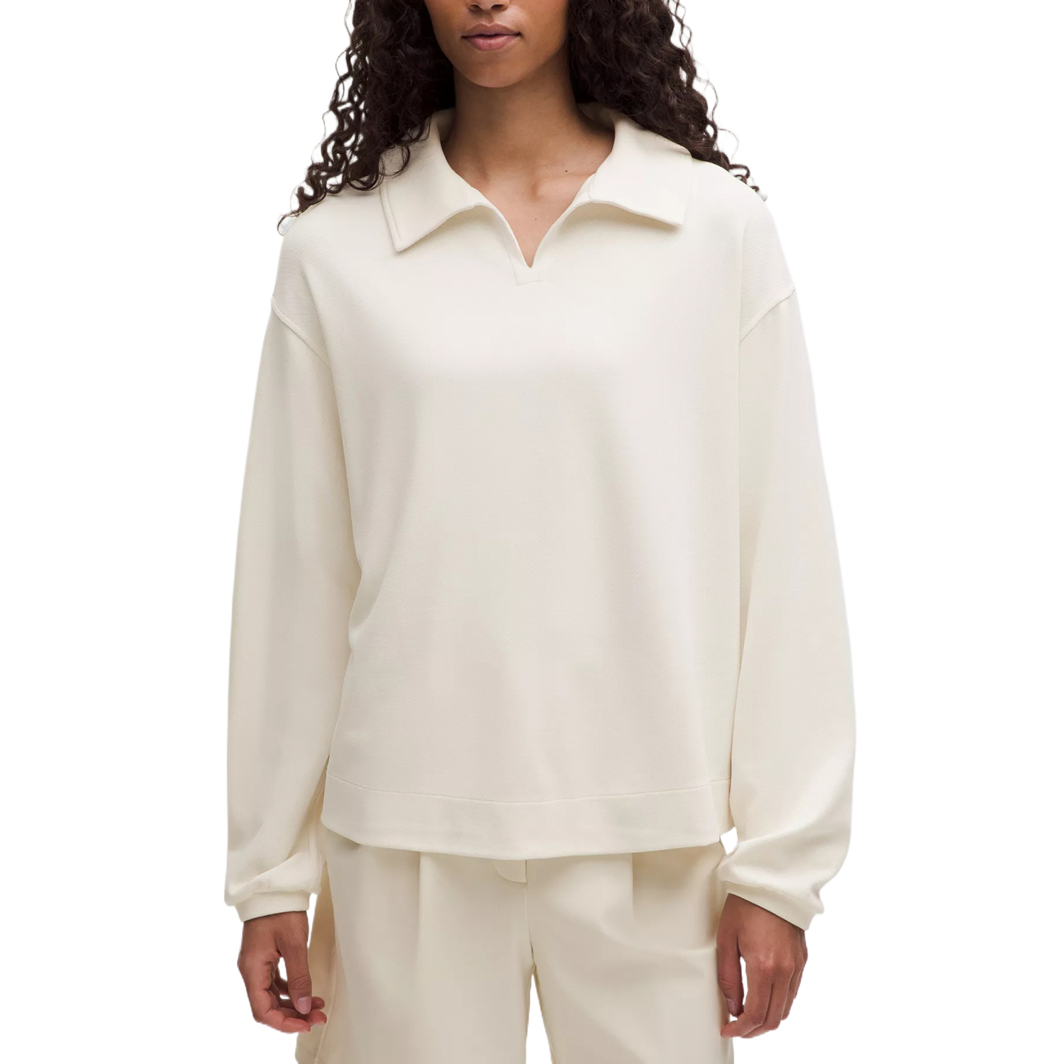 

Футболка-поло softstreme женская Lululemon, бежевый/светлая слоновая кость