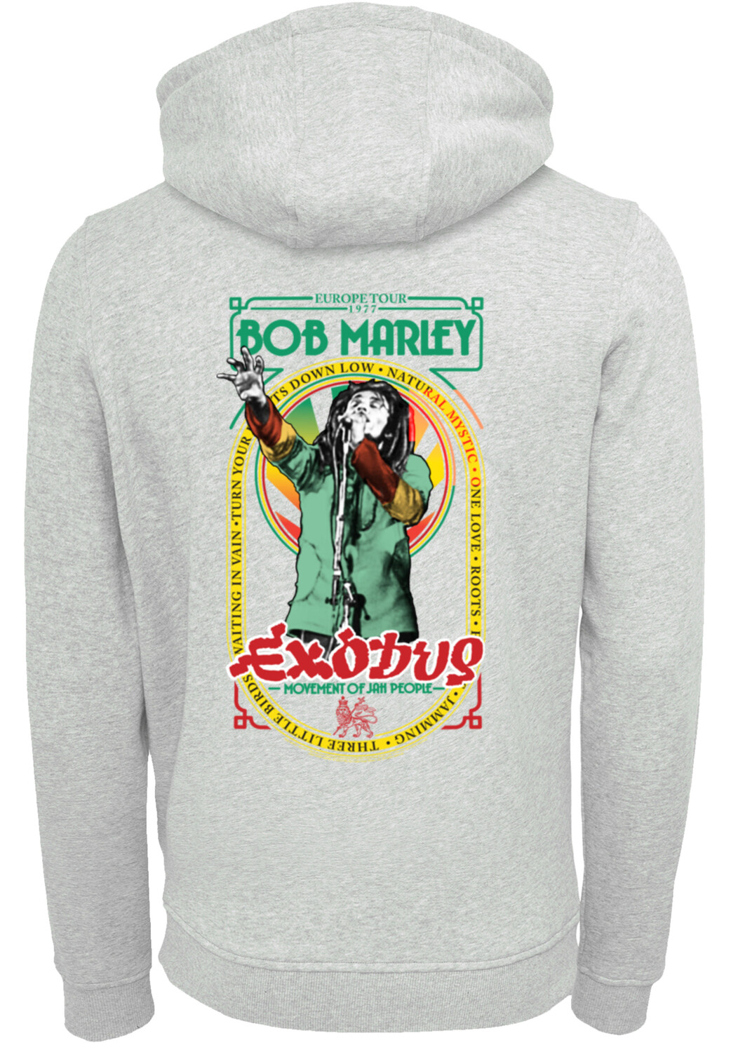 

Пуловер F4NT4STIC Hoodie Bob Marley Reggae Music Exodus Singing, цвет grau meliert