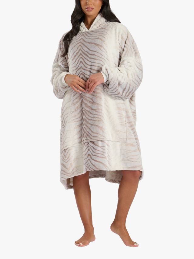 

Уютный худи Tiger Fleece Snuggle Loungeable, Natural Taupe, One Size