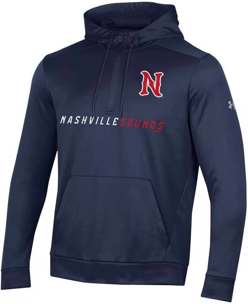 

Мужская темно-синяя толстовка с молнией 1/4 Under Armour Nashville Sounds, Серый, Мужская темно-синяя толстовка с молнией 1/4 Under Armour Nashville Sounds