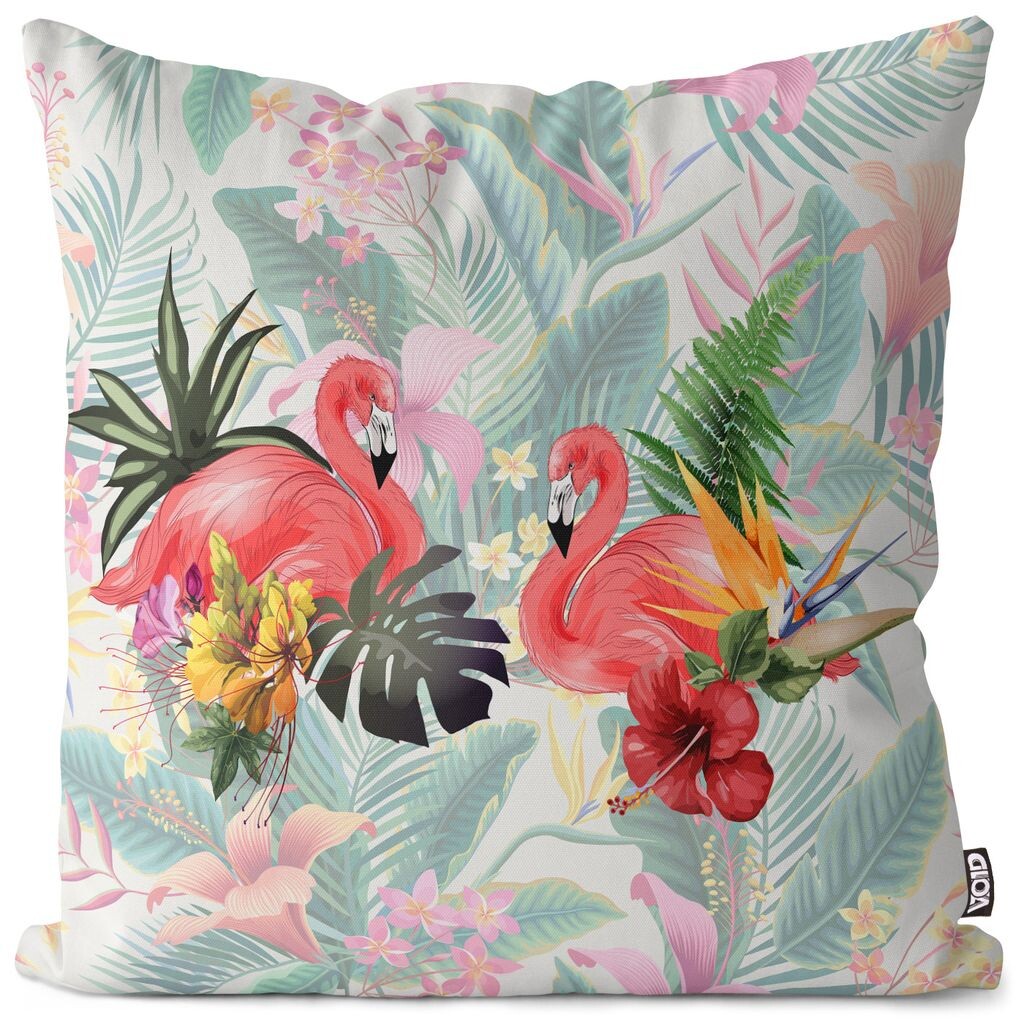

Чехол на подушку VOID Tropics Flamingos, полиэстер, водонепроницаемая подушка для улицы и дома. Размер: 60 x 60 см.