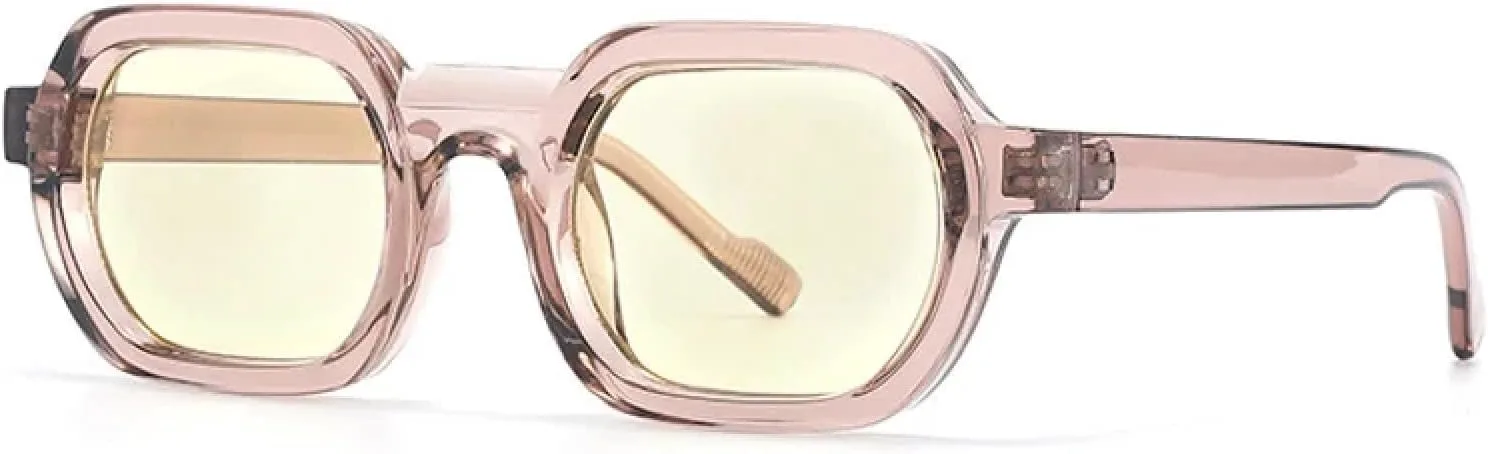 

Классические солнцезащитные очки для вождения на открытом воздухе, женские, популярные, роскошные, винтажные, мужские, панк, UV400 TKKTLLT, Pink-lightyellow