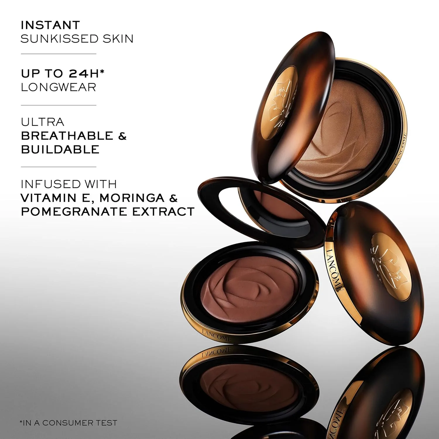 Бронзер Lancôme Teint Idole Ultra Wear Skin Transforming Bronzer - стойкость до 24 часов., 04 Medium — фото 2