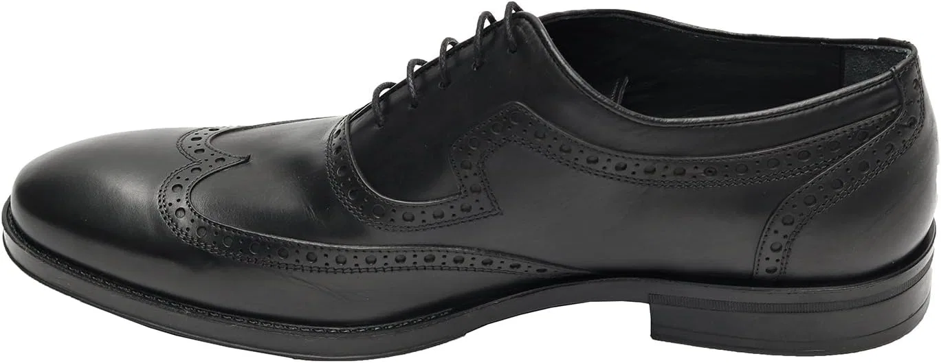 Мужские кожаные туфли Brogue MUGA Mmuga, черный — фото 3