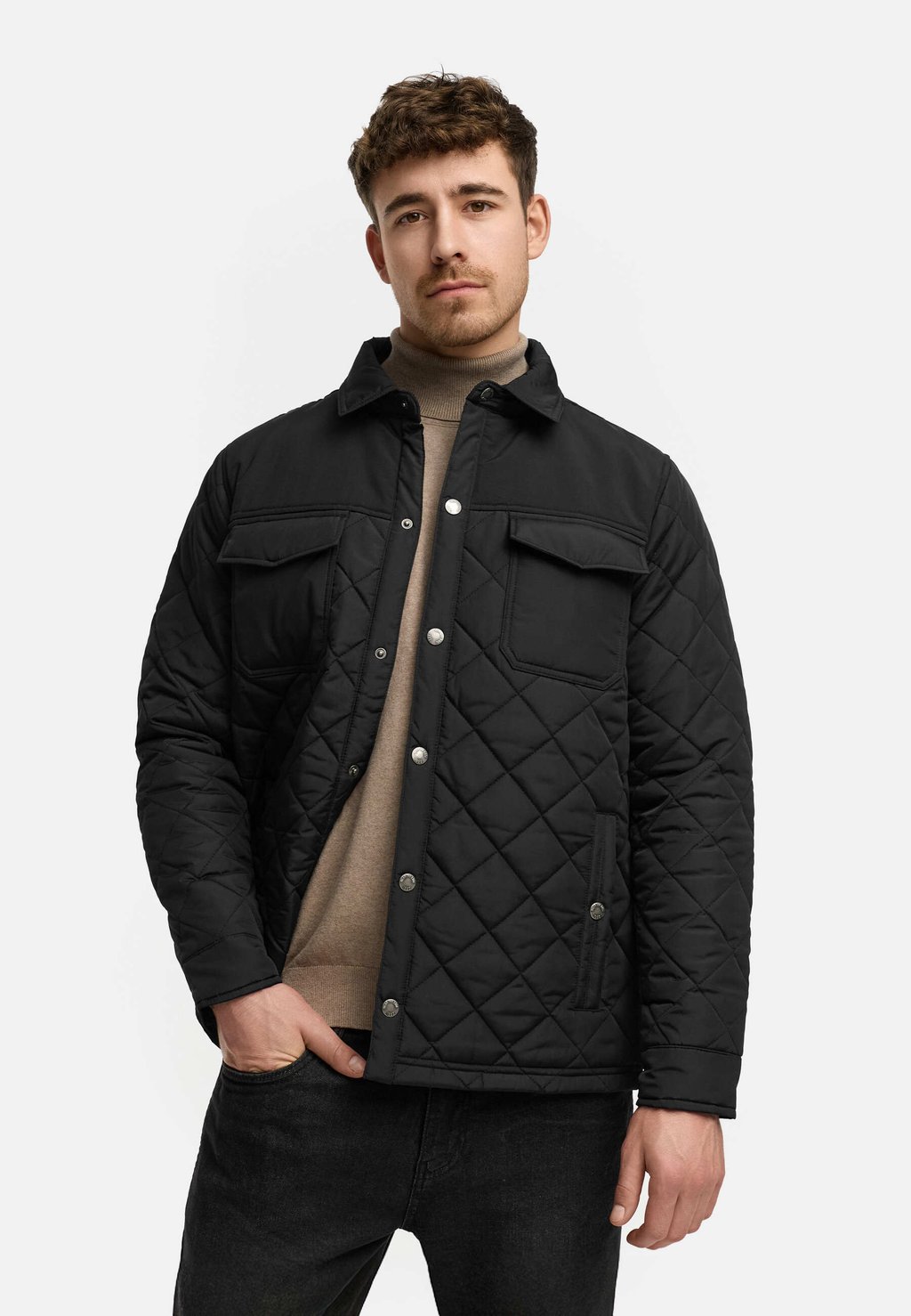 

Легкая куртка ÜBERGANGS INDICODE JEANS, черный