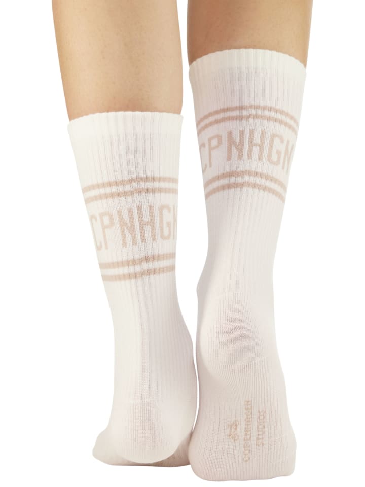 

Copenhagen Studios Длинные носки, размер 2X, кремовый с бежевым оттенком