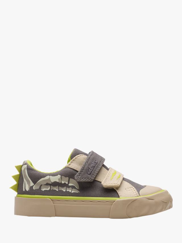

Детские кеды Baby Foxing Stomp Canvas Clarks, Grey Canvas