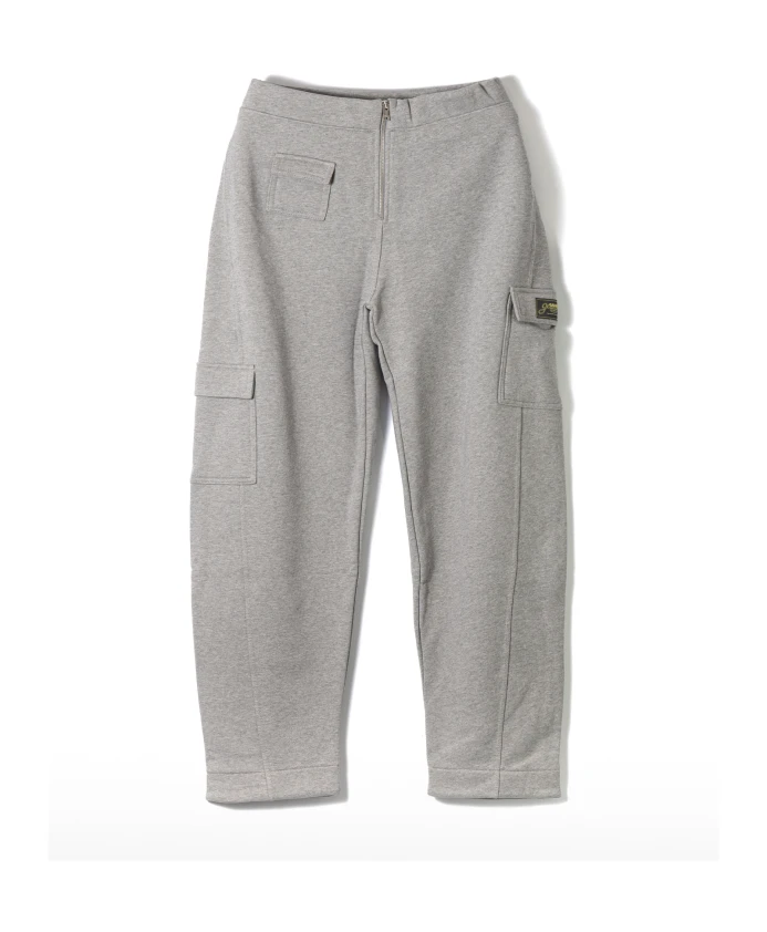 

Серые плотные махровые спортивные брюки изогнутой формы Ganni, серый