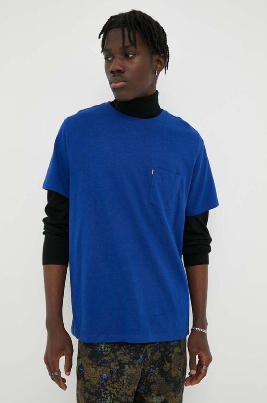 

Хлопковая футболка Levi's, синий