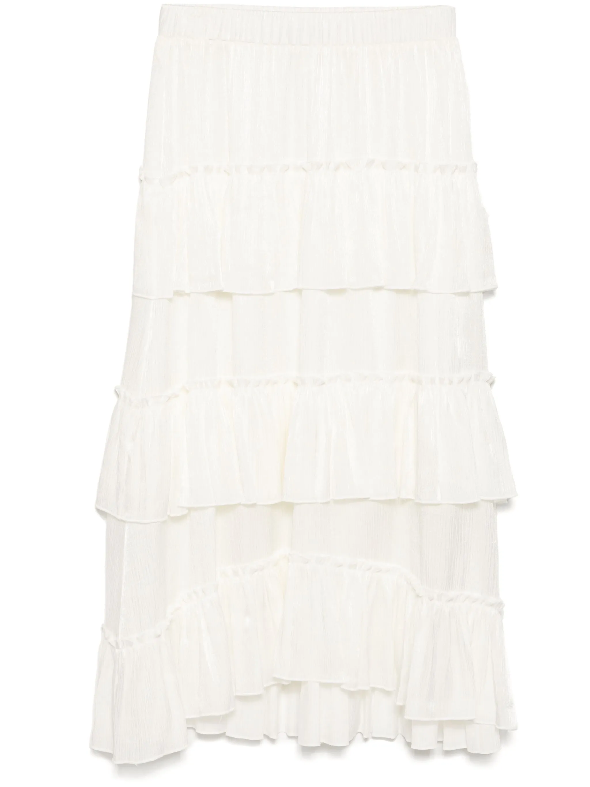

Ярусная юбка миди с оборками B+Ab, белый