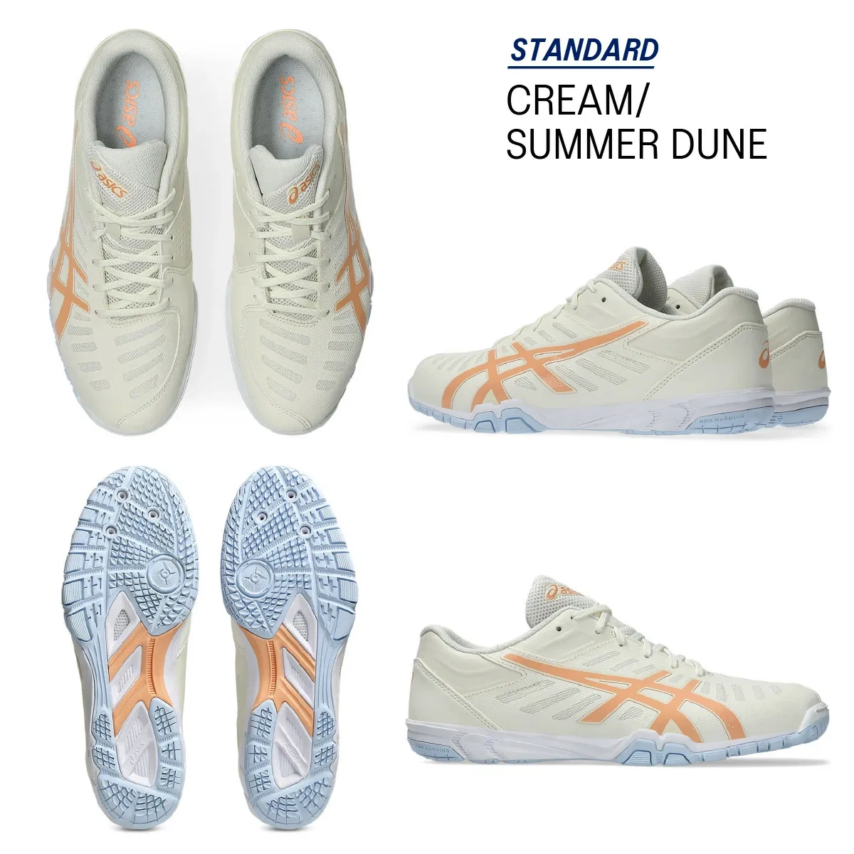 Кроссовки для настольного тенниса «ATTACK EXCOUNTER 2» от ASICS, White/Black — фото 2
