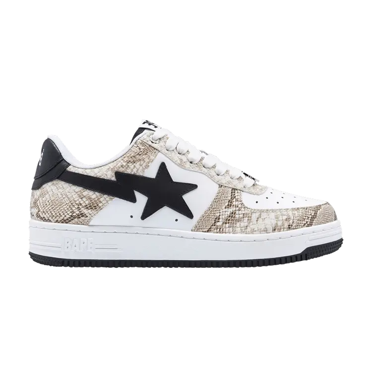 Кроссовки BAPE Wmns Bapesta 'Beige Snakeskin', кремовый