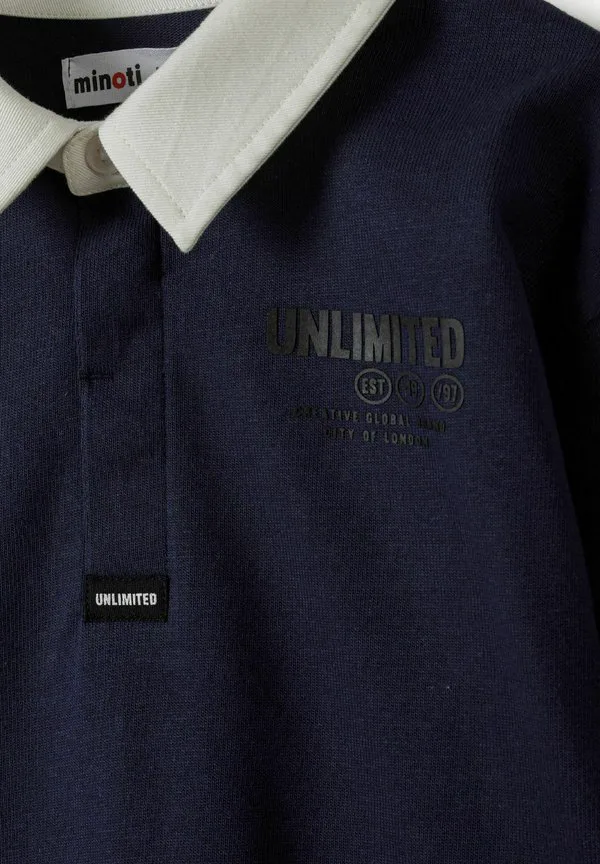 Футболка с длинными рукавами и принтом для регби Minoti, Navy/White — фото 4
