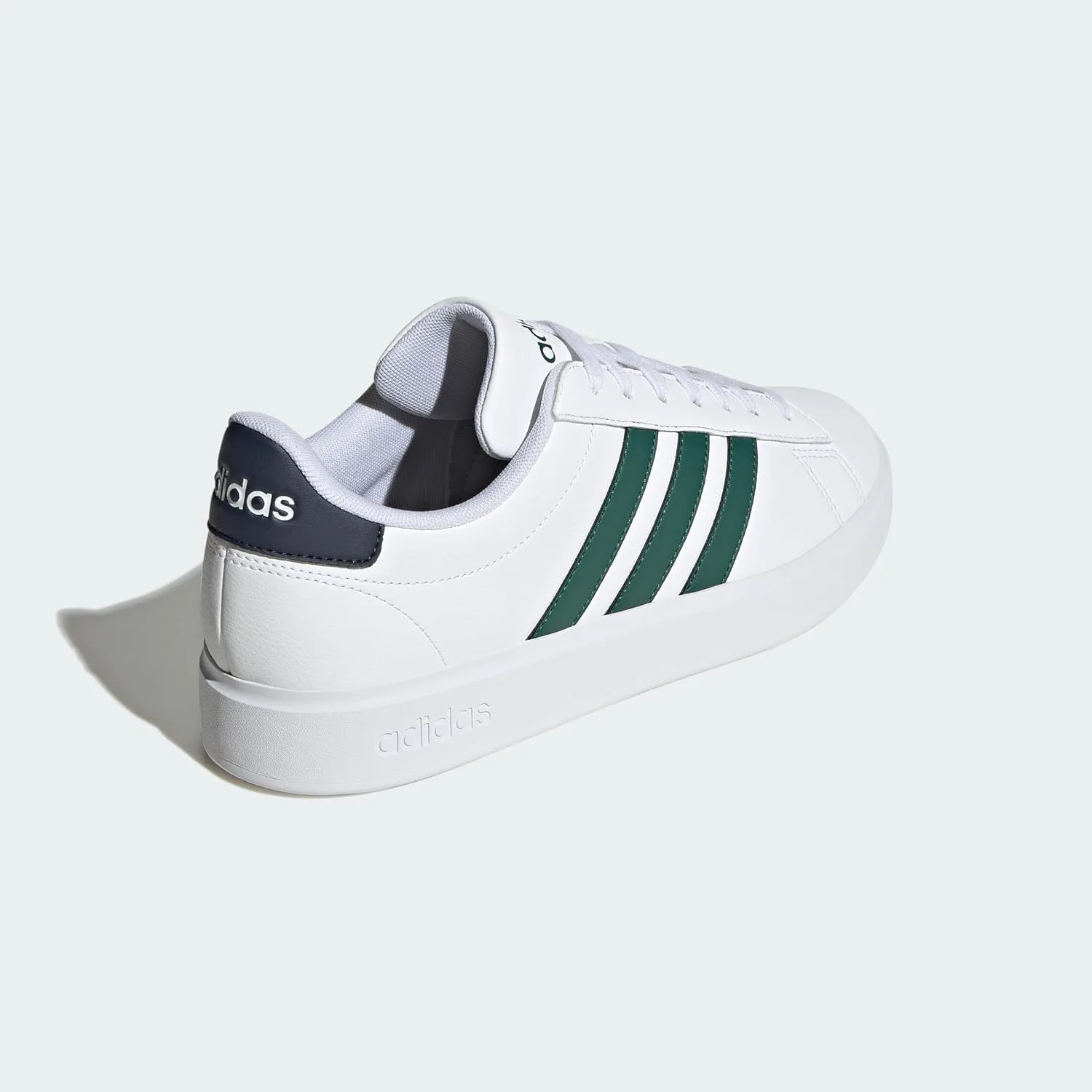 Мужские кроссовки Adidas Grand Court 2.0, белый/зеленый/темно-синий — фото 3