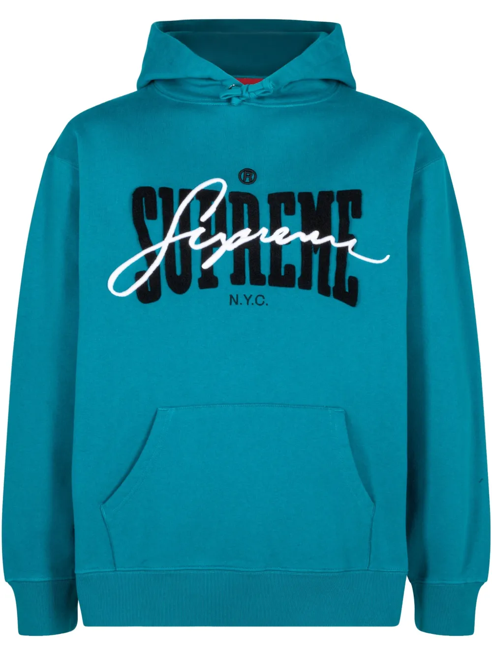 

Худи SS 22 Dark Teal с вышивкой Supreme, синий