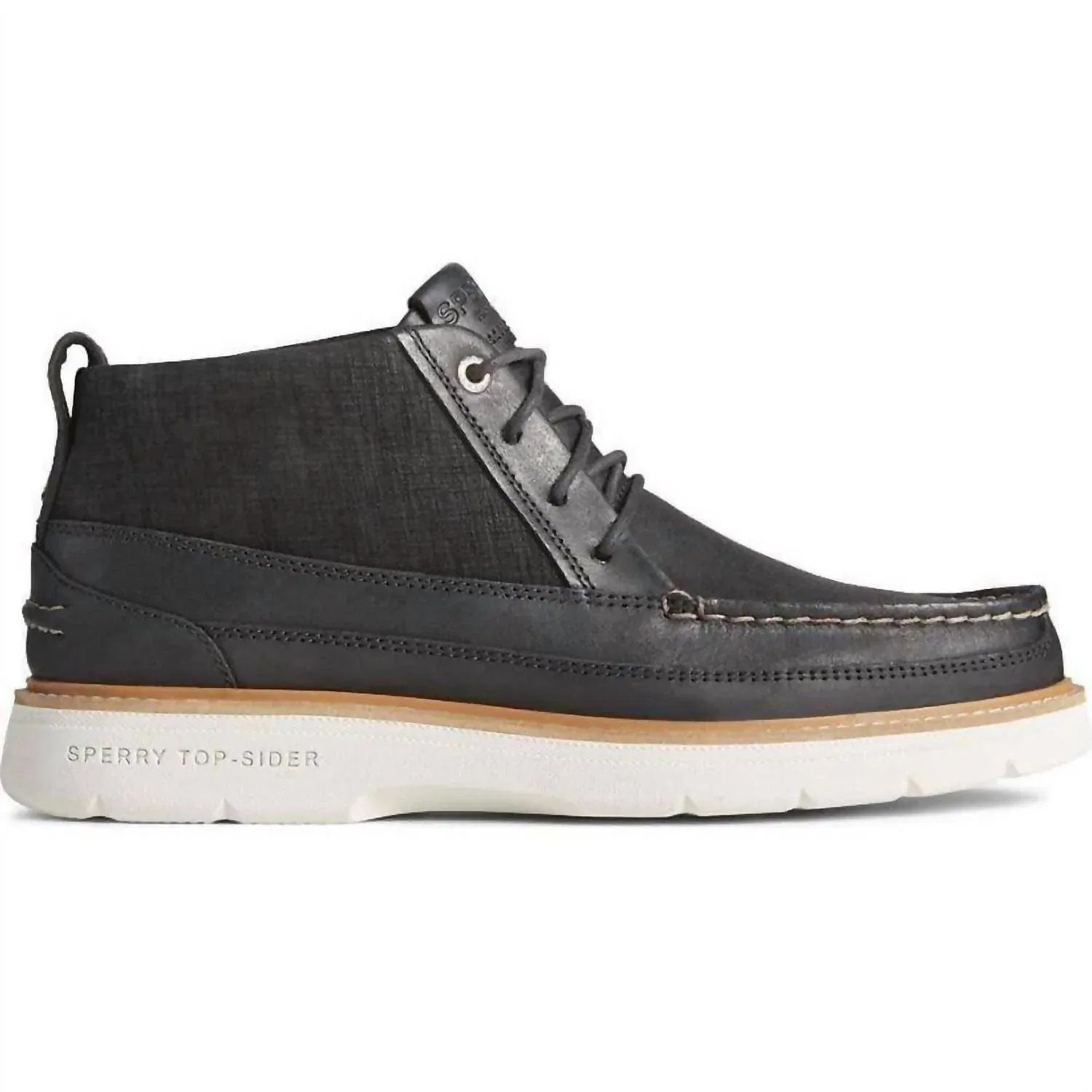Sperry Мужские высокие кроссовки Plushwave Chukka черного цвета
