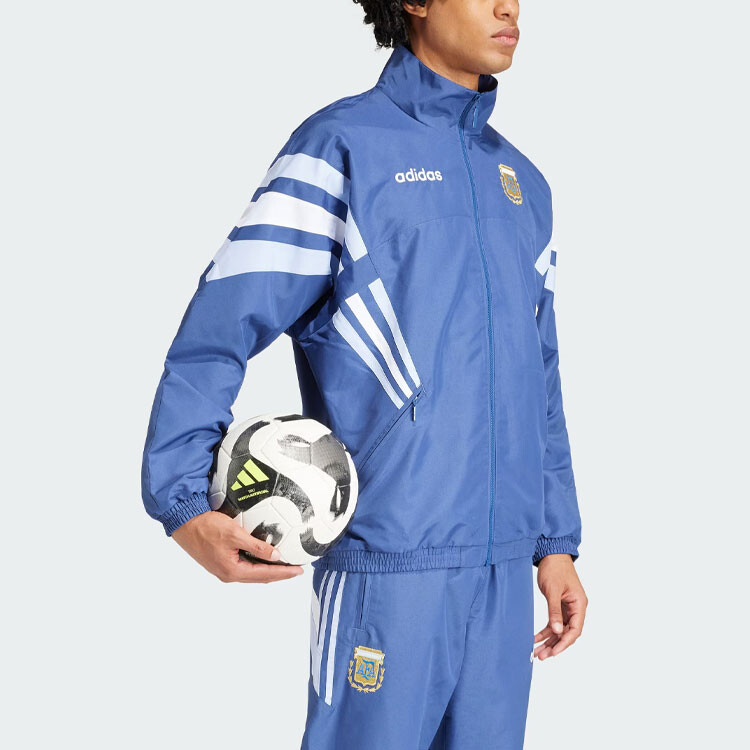 Куртка Аргентина Мужская Темно-фиолетово-синяя Adidas, фиолетово-синий — фото 4