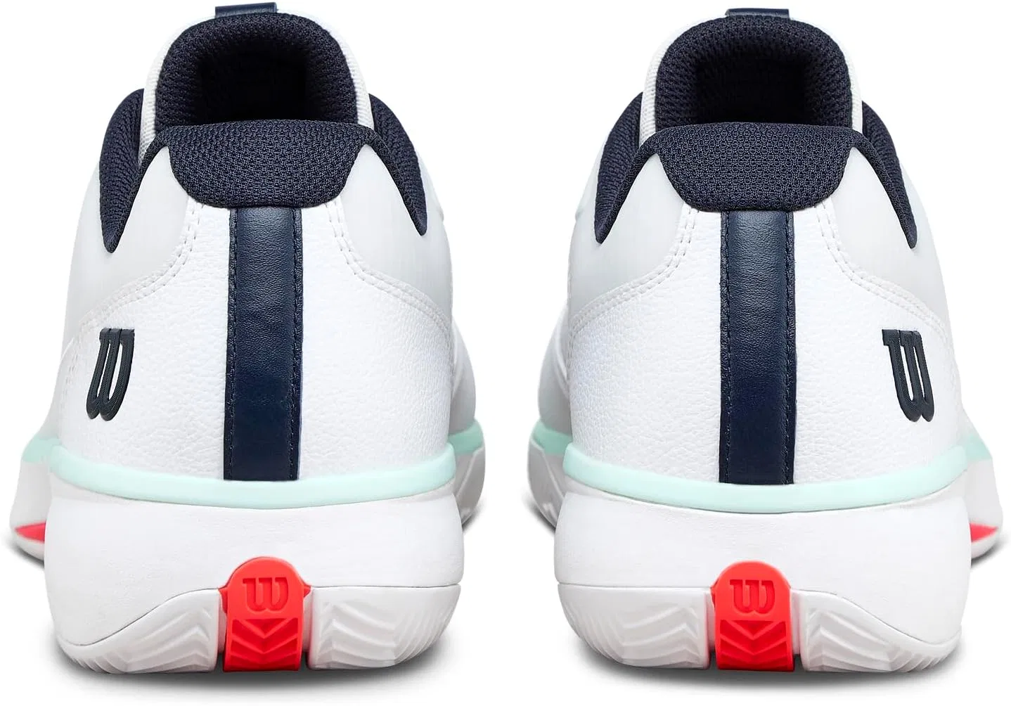 Кроссовки теннисные для мужских глиняных кортов Wilson Rush Lite 5, White/Bay/Fiery Coral — фото 3