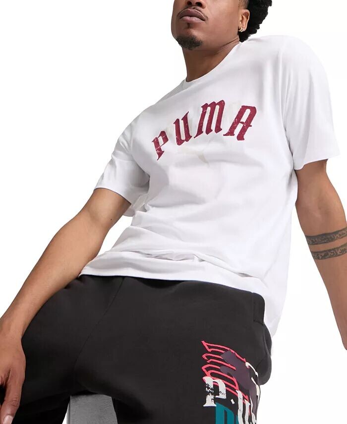 

Мужская футболка с графическим логотипом Puma, белый