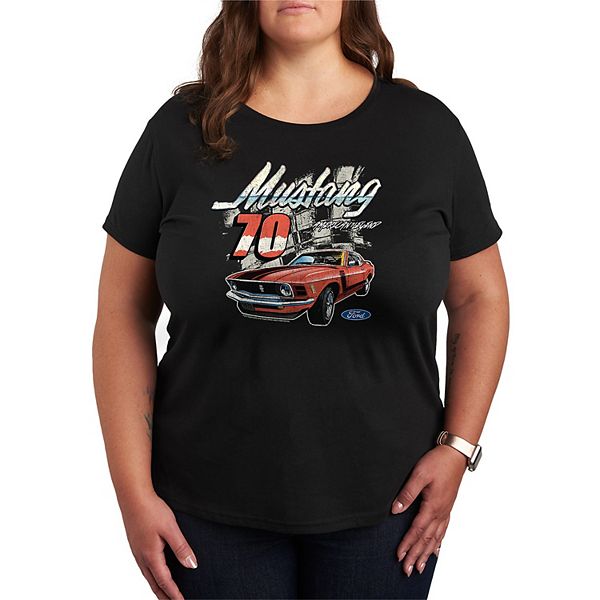 

Футболка с принтом Ford Mustang 70 American Legend, plus size Licensed Character, Black