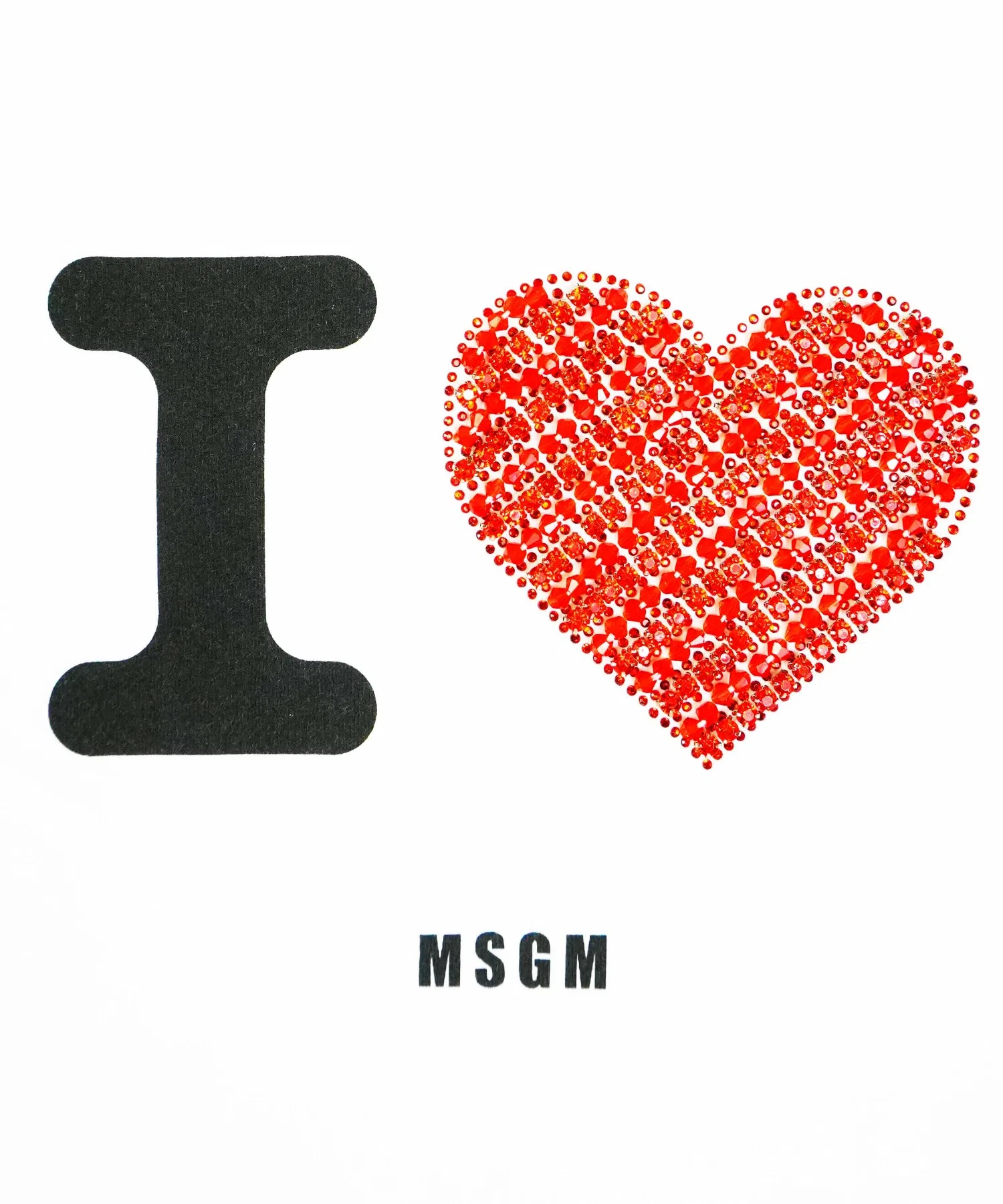 Детская футболка MSGM KIDS "I LOVE MSGM" — фото 3