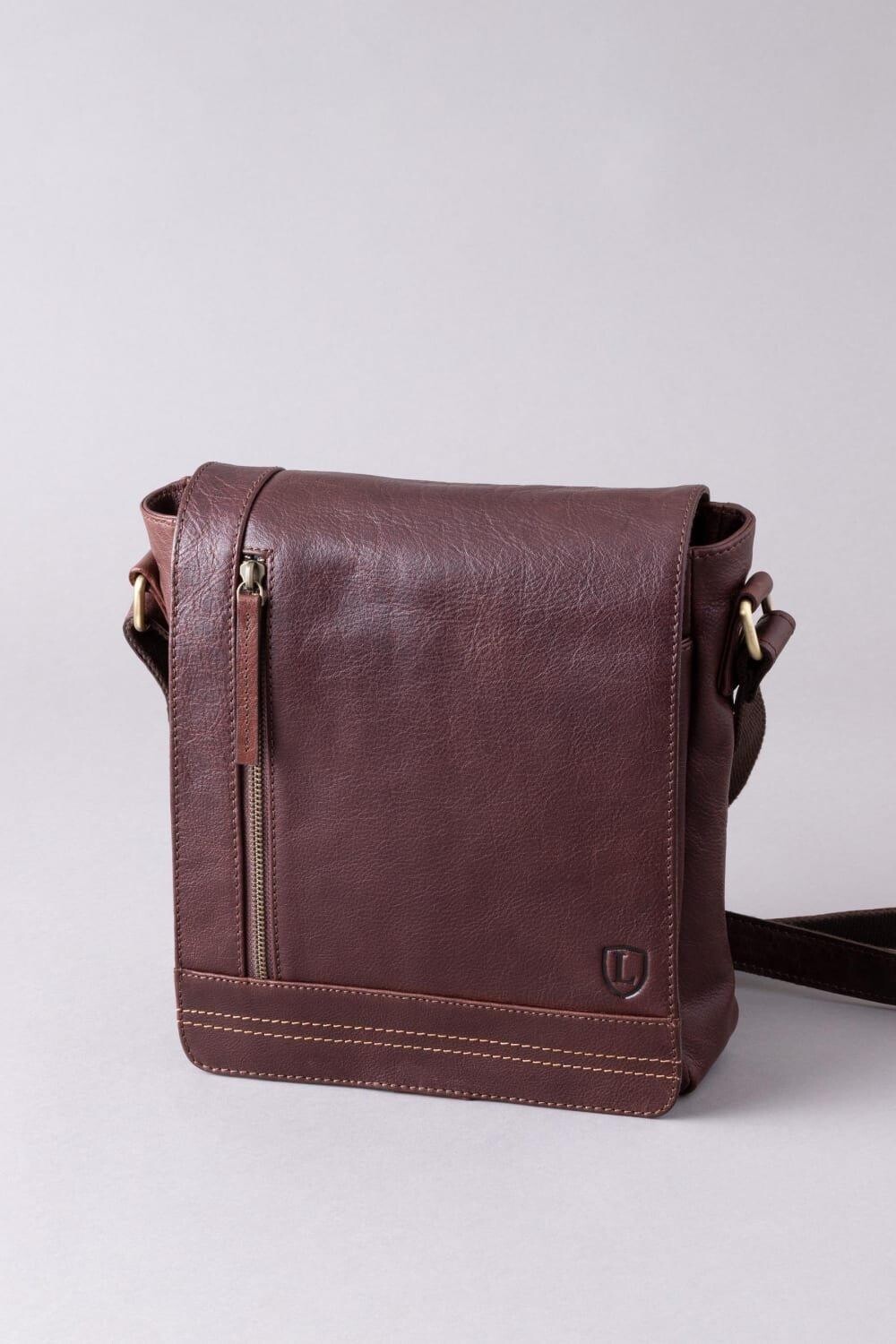 

Кожаная сумка-мессенджер Keswick среднего размера Lakeland Leather, коричневый