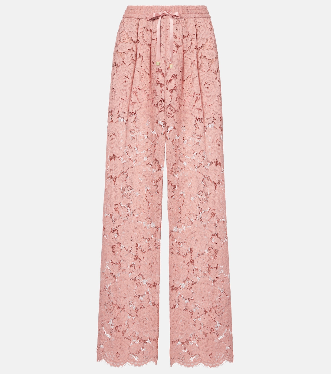 

Кружевные брюки широкого кроя Dolce&Gabbana, Dark Powder Pink