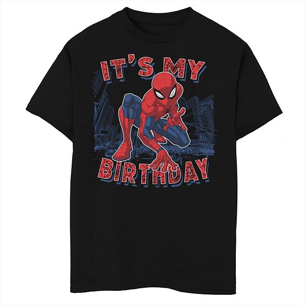 

Футболка Marvel Spider-Man с принтом "It's my birthday" Licensed Character