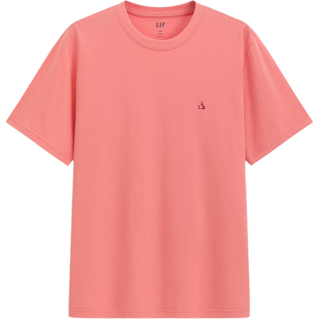 

Футболки унисекс с круглым вырезом, умеренно прямой крой GAP, розовый