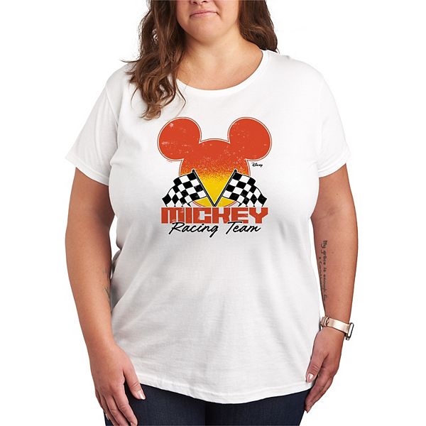 

Футболка Plus size с принтом Mickey Mouse Racing Team Disney, White, Белый, Футболка Plus size с принтом Mickey Mouse Racing Team Disney, White