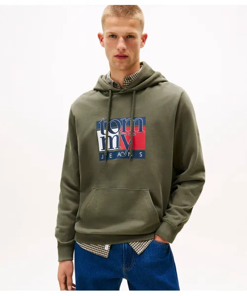 

Толстовка Regular fit Tommy Jeans, зеленый