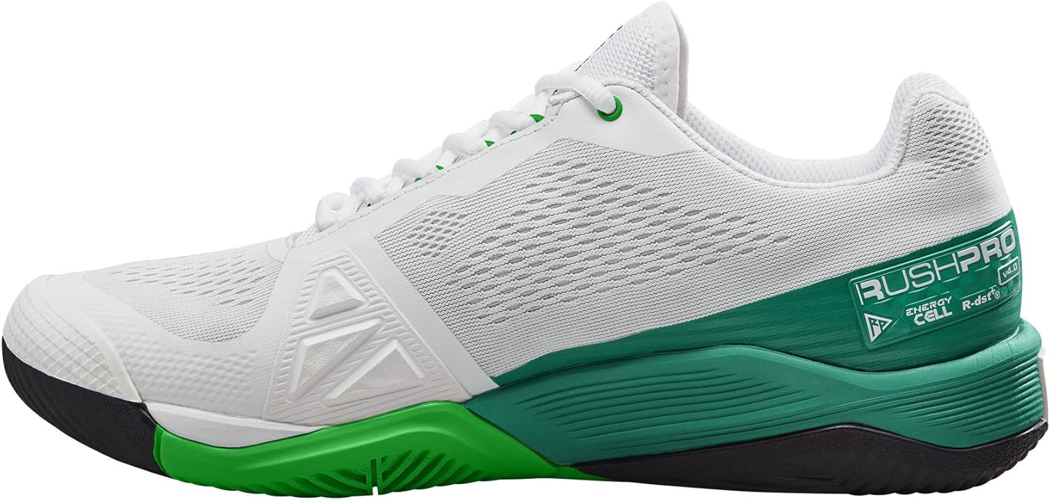 

Теннисные кроссовки Wilson Rush Pro Ace для мужчин - размеры обуви США для мужчин, белый/зеленый