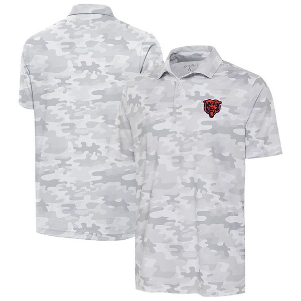 

Мужская белая футболка поло Chicago Bears Collide Antigua