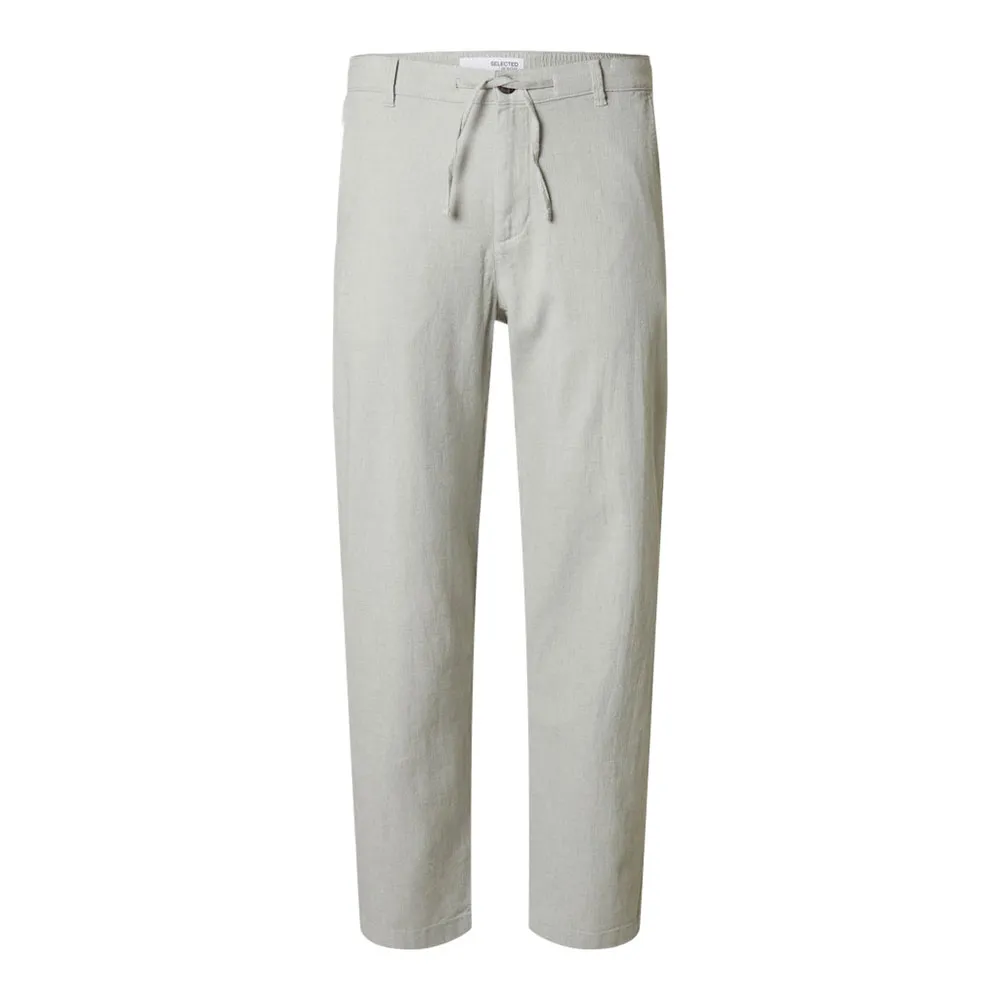 

Брюки чинос Selected 172 Brody Slim Tapered Fit Linen, зеленый