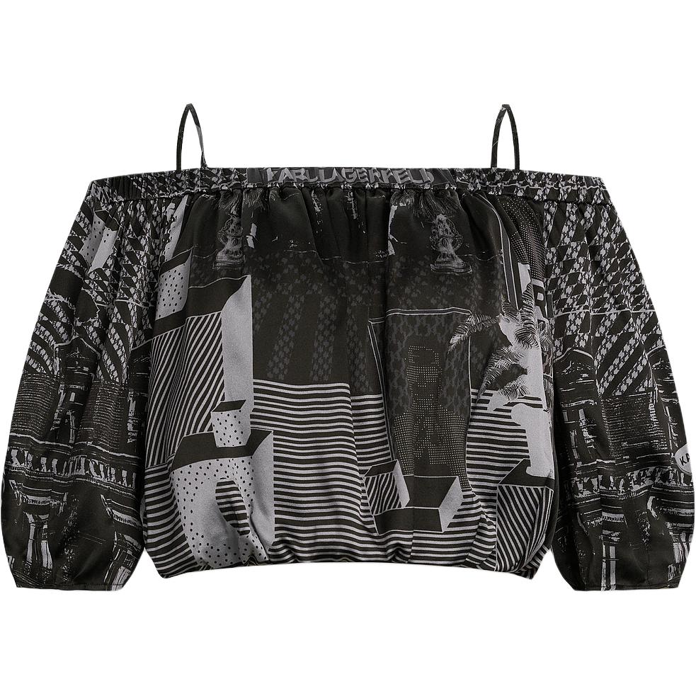 

KARL LAGERFELD SS24 Женская черная майка KARL LAGERFELD / Karl Lagerfeld Jeans