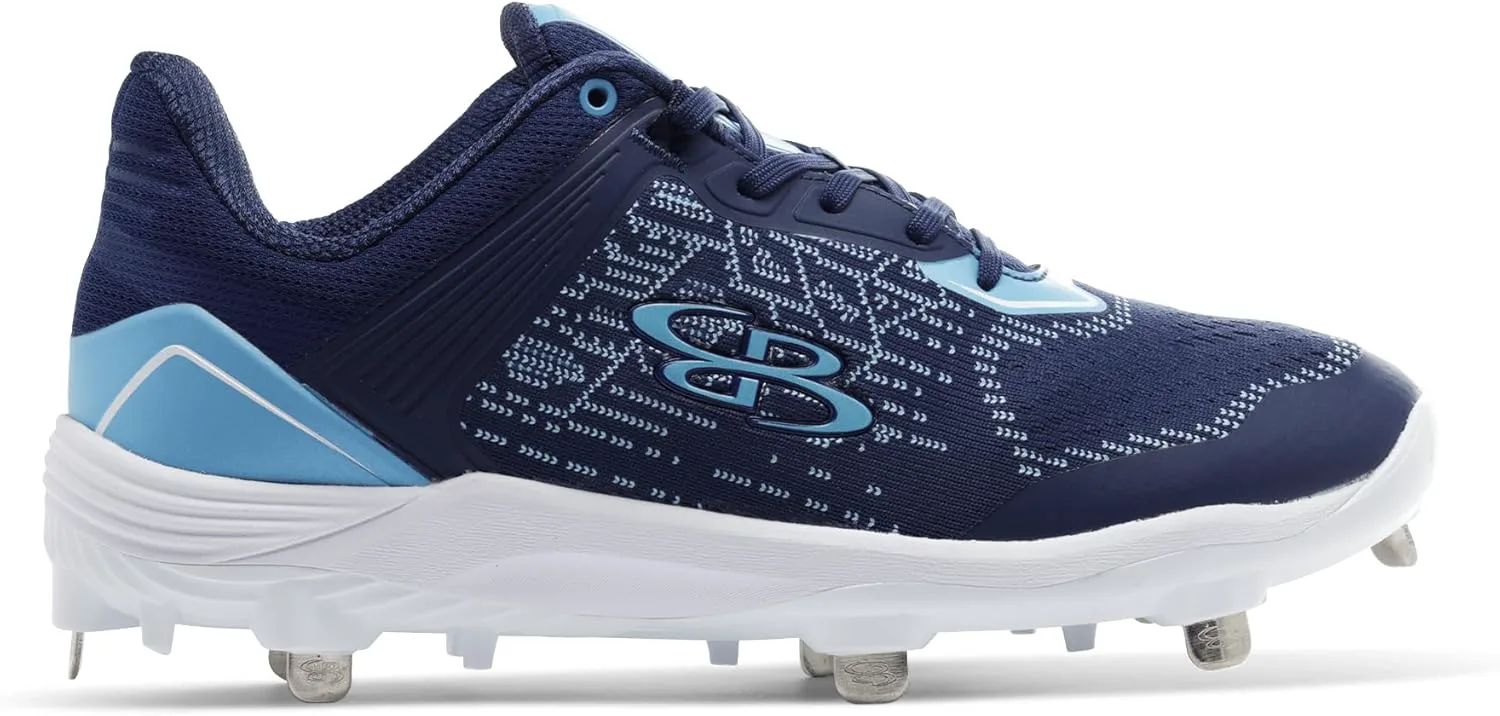 Boombah Viper Pureknit Мужские металлические бутсы - Статус - Разнообразие цветов - Разные размеры, темно-синий/синий/белый — фото 3