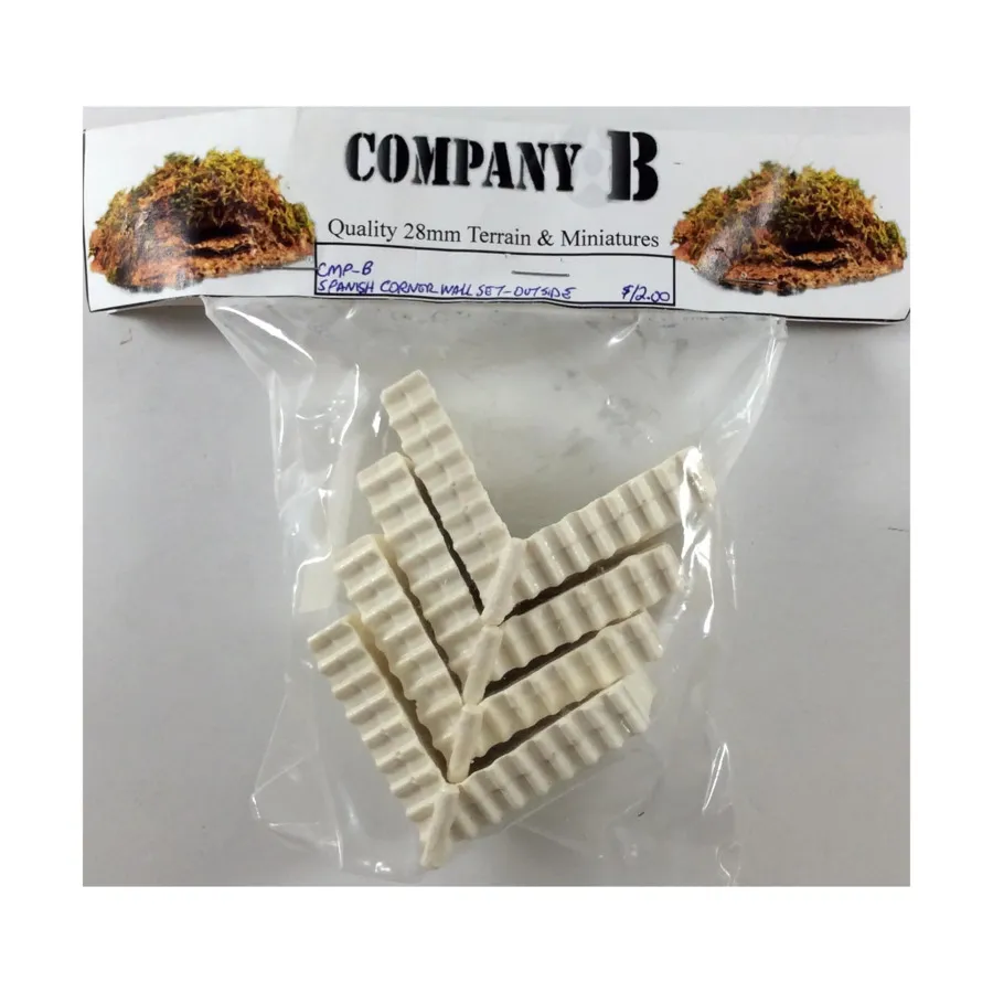 

Угловой настенный комплект - внутри, Terrain - Resin (28mm) (Company B)