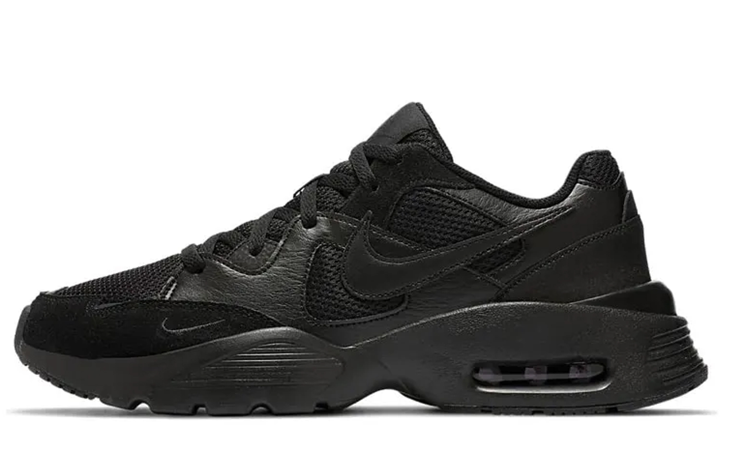 Nike Кроссовки для бега Air Max Fusion Abrasion Resistant Low top мужские черно-белые — фото 2