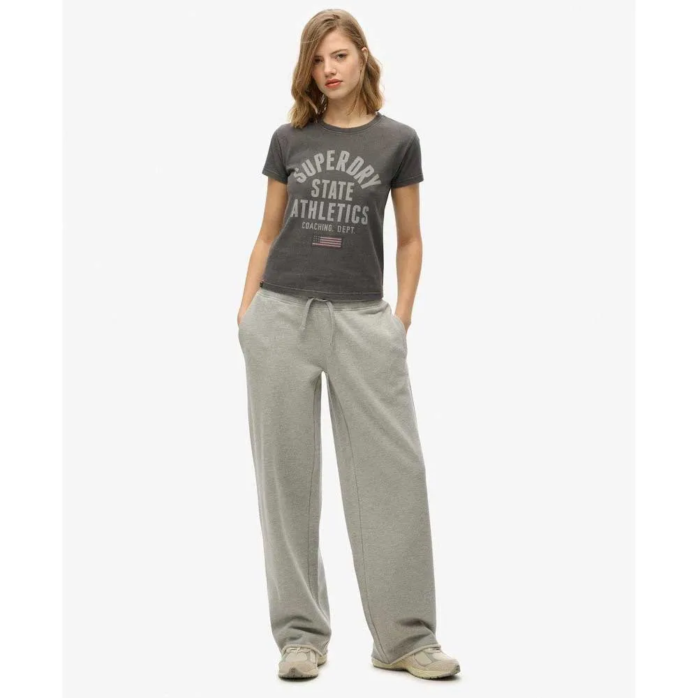 Футболка с коротким рукавом Superdry Ath Graphic Fitted, серый — фото 4