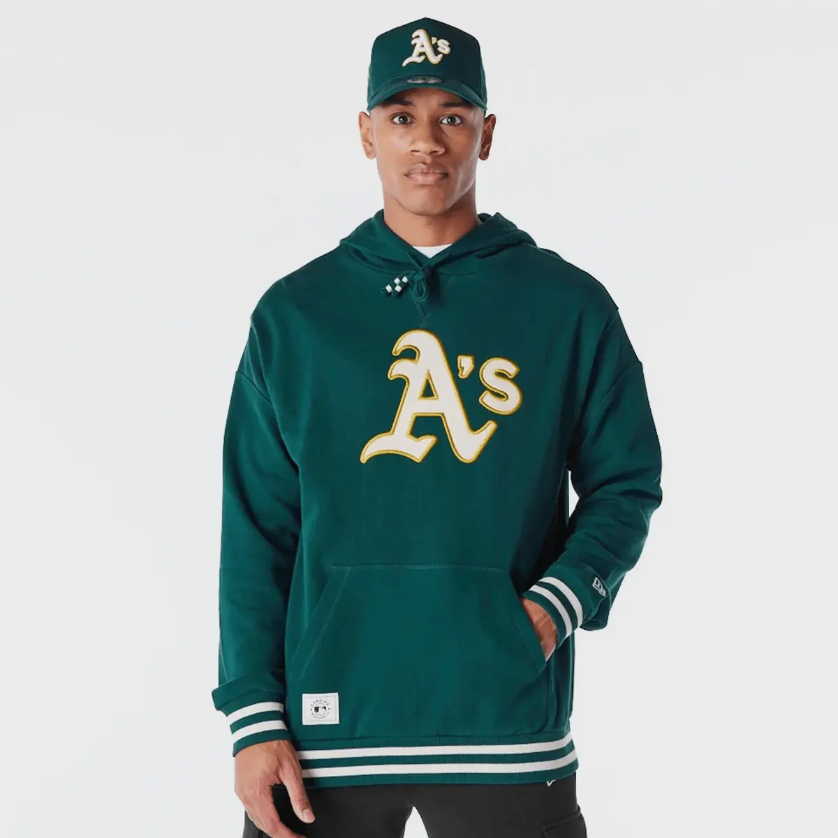 

Худи New Era Oakland Athletics MLB Rib Infill Oversized, зеленый/белый