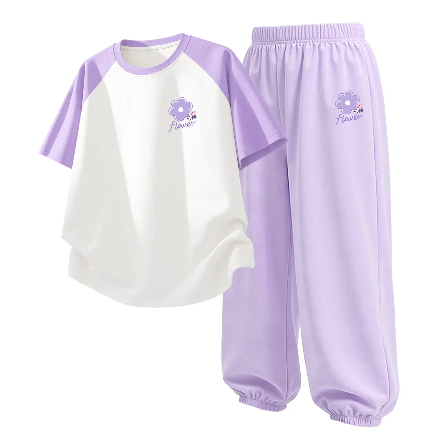 Детский спортивный костюм Casual Sportswear 2 Piece Set Disney, Delorone K Berry Pink+Delorone K Soft Pink — фото 4