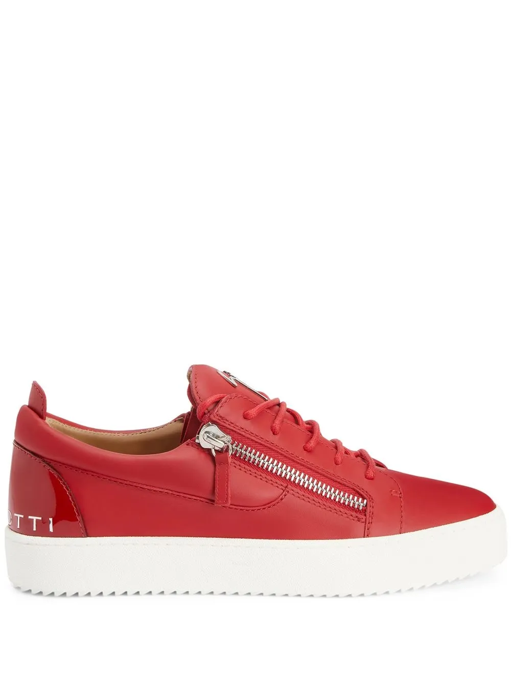 

Кеды Frankie с молниями Giuseppe Zanotti, красный