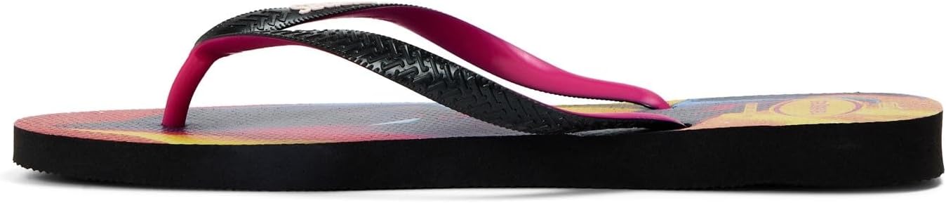 Шлепанцы Havaianas унисекс, черный/розовый — фото 3