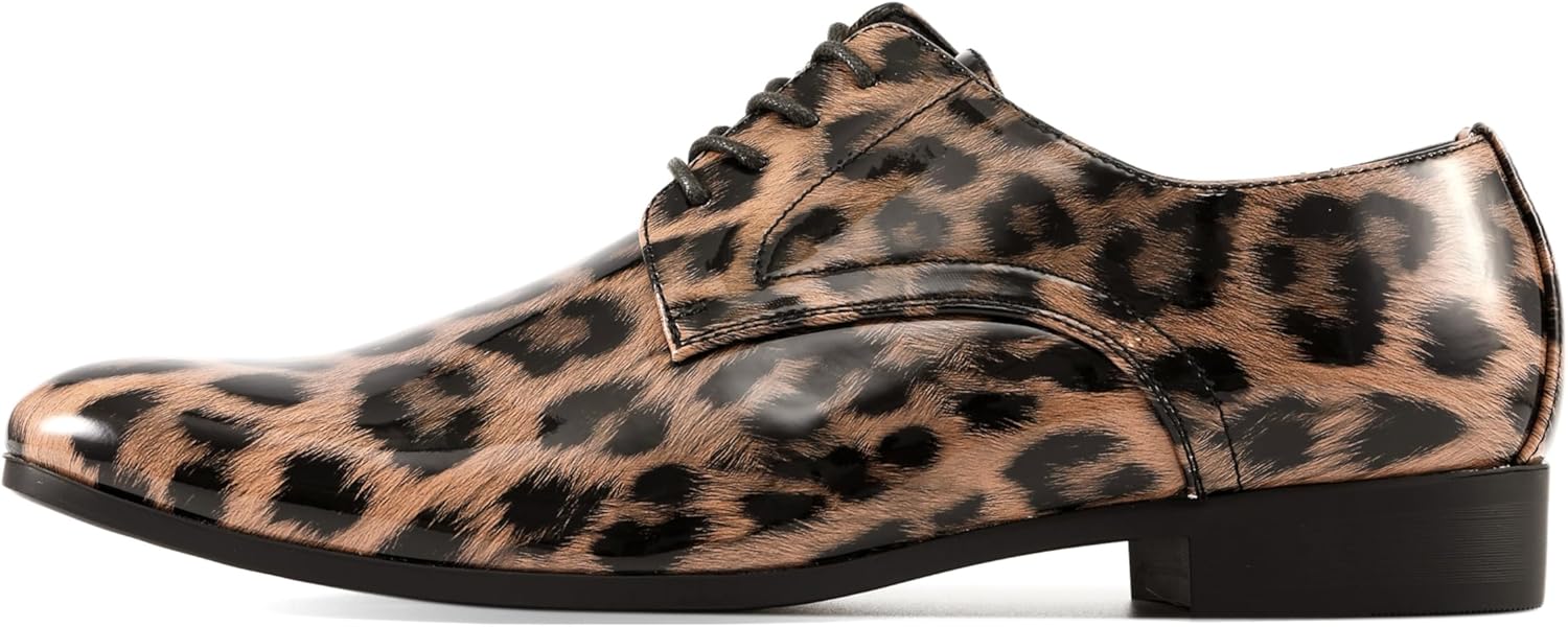 Мужские слипоны Amali Patent Tuxedo Loafer- лоферы, мужские туфли для торжественных случаев, мужские смокинговые тапочки, Cheetah (Sean) — фото 2