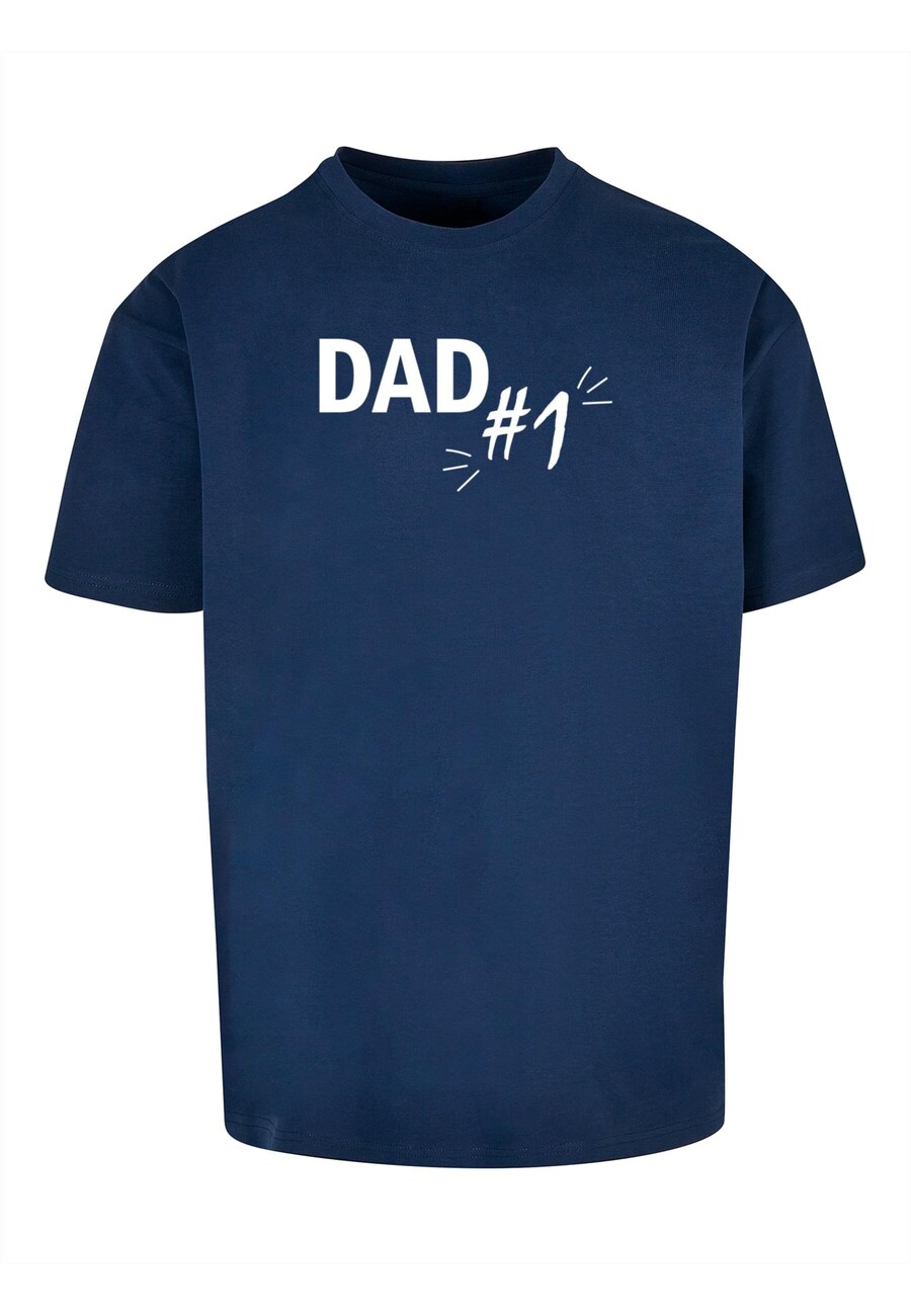 

Рубашка Merchcode Fathers Day - Dad number 1, цвет Gentian/White