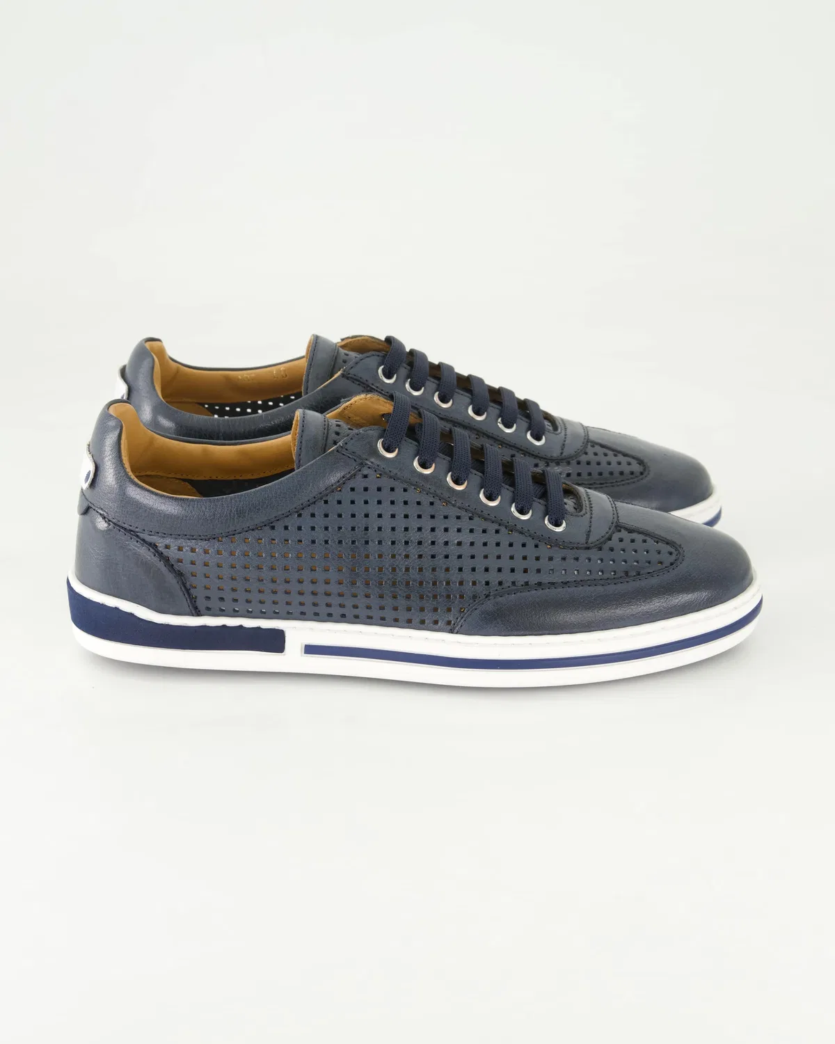 Sneakers low из гладкой кожи Galizio Torresi, синий — фото 2