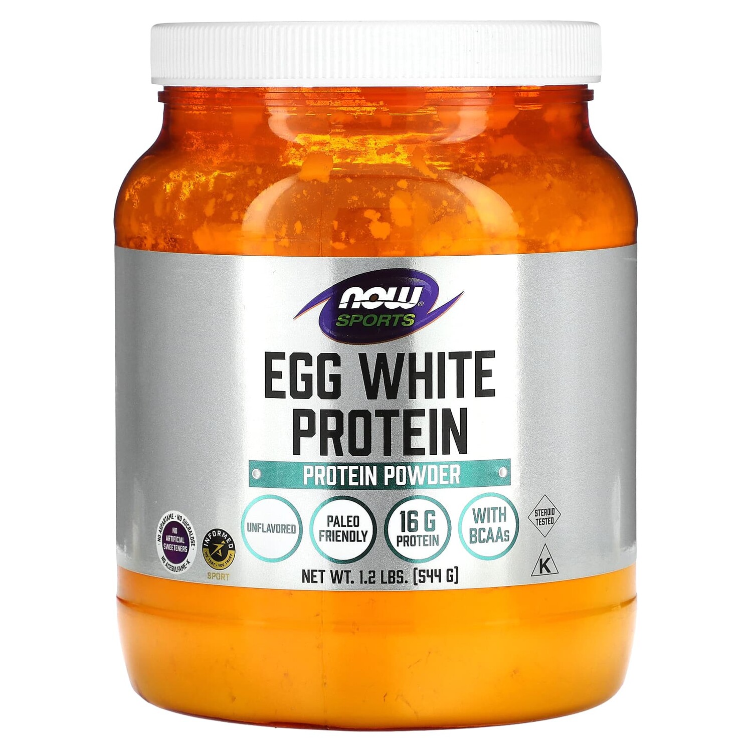 

Now Foods Egg White Protein Protein Powder 1.2 lbs (544 g)