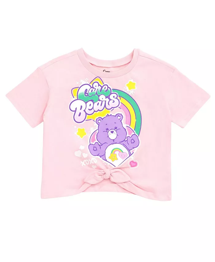 Комплект одежды для девочек: футболка Best Friend Bear и шорты из френч-терри Care Bears, розовый — фото 2