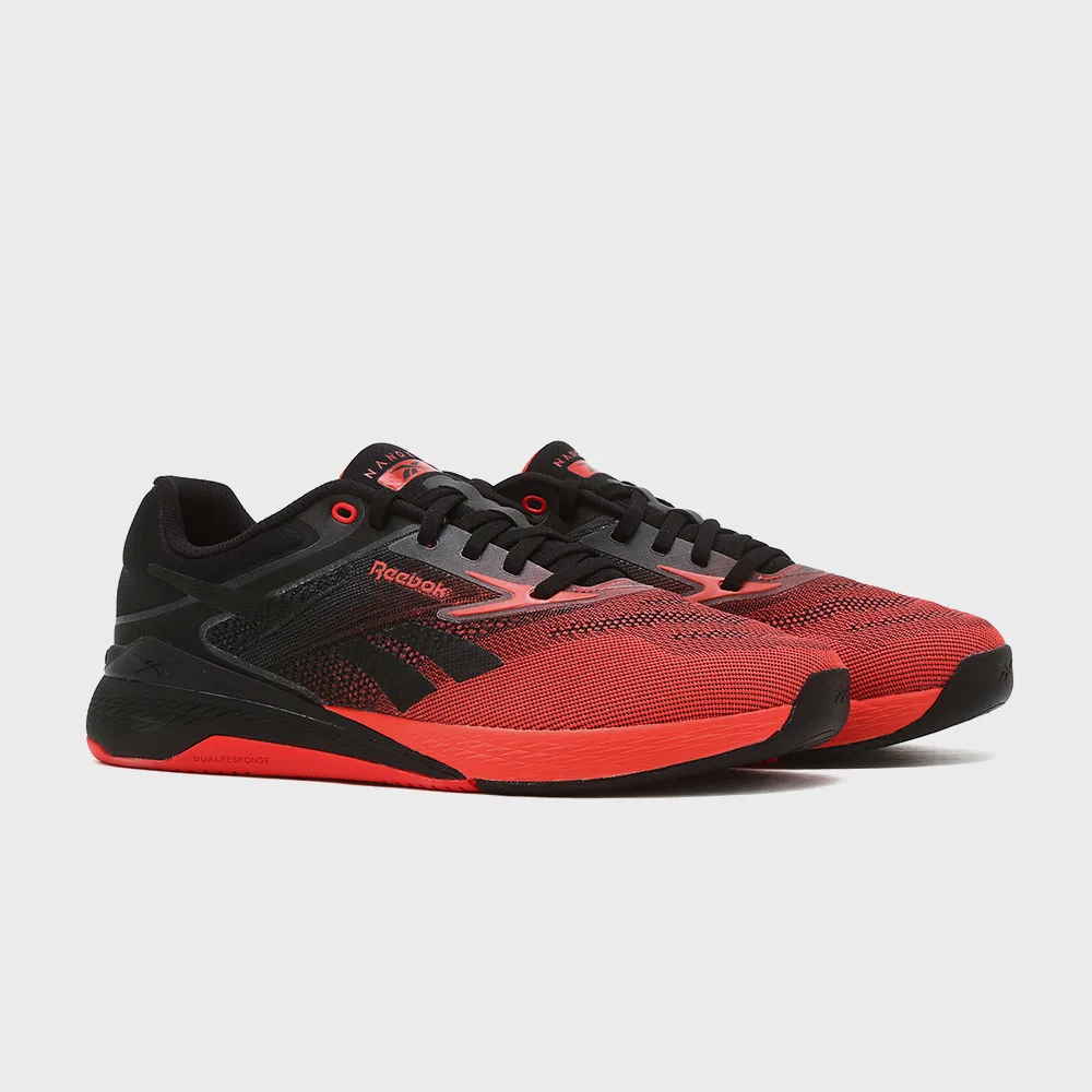 Мужские функциональные кроссовки Nano X5 чёрно-красные от Reebok — фото 2